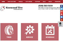 Tablet Screenshot of kenwoodtire.com